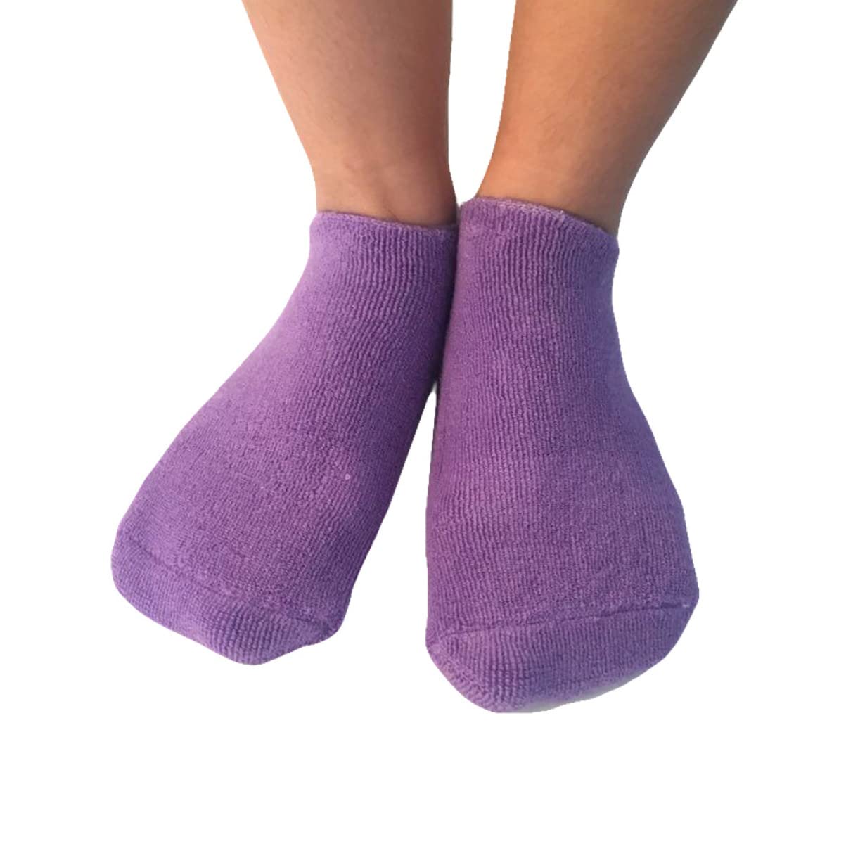FRCOLOR 2 Pezzi Screpolato Re per Pelle E Guanti Idratanti Cura ' Guarire Cotone con Gel Ruvido Termoplastico Bellezza Piedi Calzini Spa Viola Secco