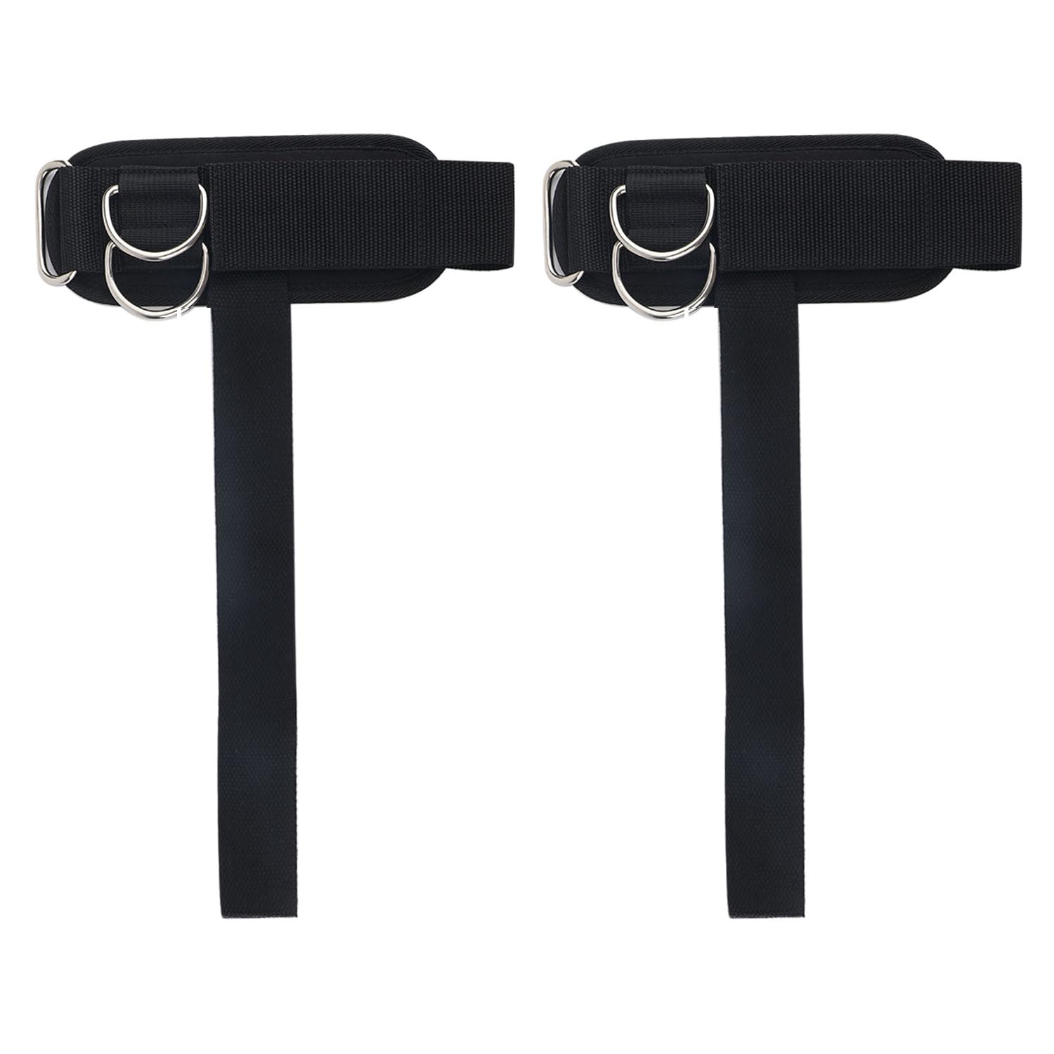 2 Pcs Arm Straps for Weight Lifting with D Ring, Gym Wrist Cable Attachments Wrist Straps for Women Men Weight Lifting Bodybuilding Powerlifting Deadlifting