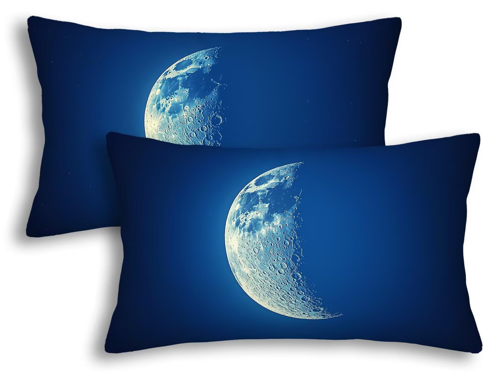Housse coussin 40x60 bleu lot de 2 pour sublimer le canapé de votre salon