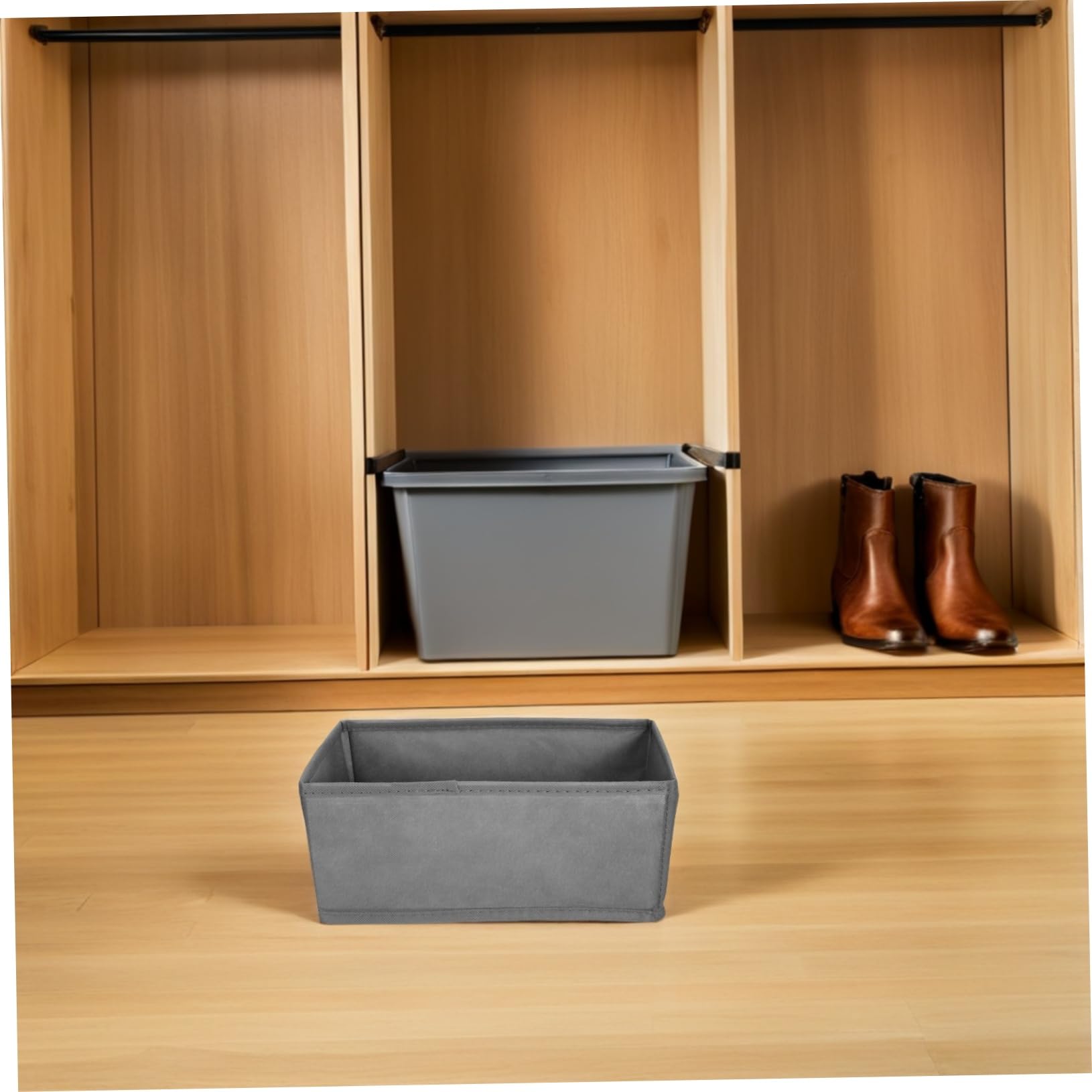 Didiseaon 6pezzi Tessuto Organizer Biancheria Intima Divisori per Coperchio Scatole di Separazione per Guardaroba Contenitori per Riporre Vestiti Calzini e Biancheria Intima
