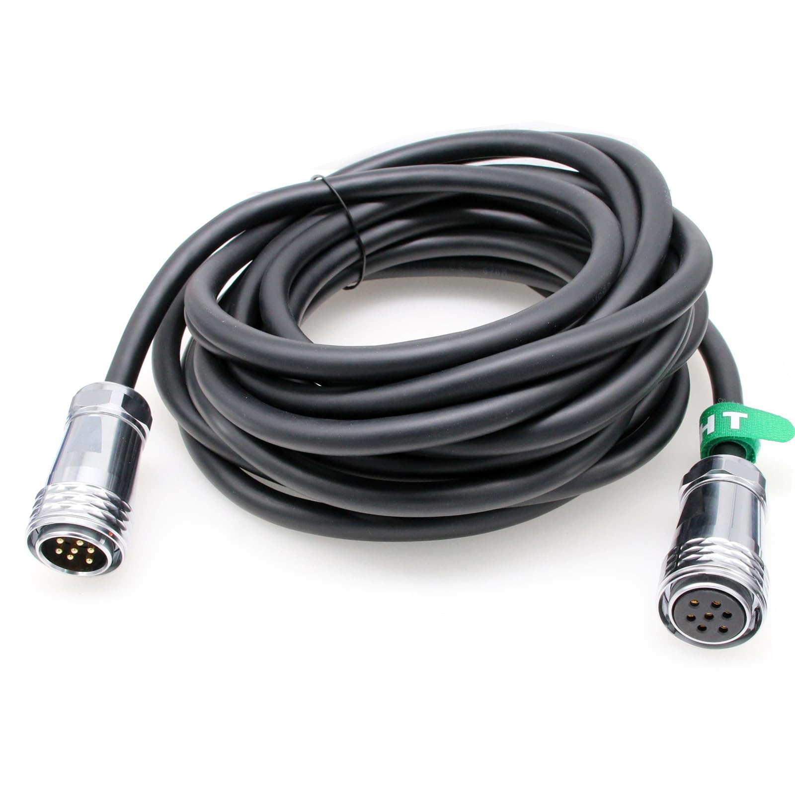 HangTon Cable de 7 pines para Aputure LS 1200d Pro, 600c Pro II, 600c Pro LED, cabezal de luz de video y conexión de caja de control, resistente al agua, 7 pines macho a hembra, 5 m