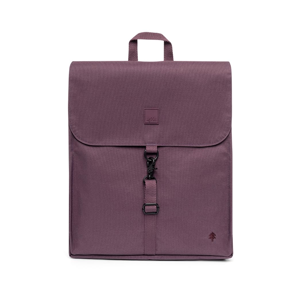 Lefrik - Mochila Handy Mini - Backpack Compacta Ordenador Portátil 13 Pulgadas - Ligera reciclado 100% - (Maroon)