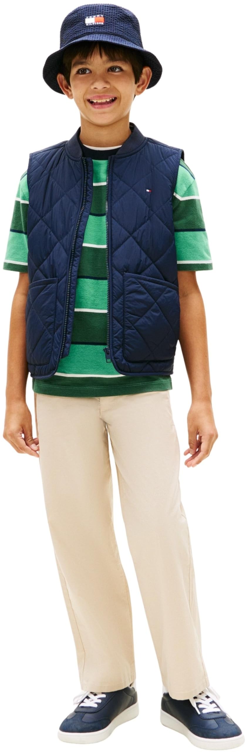 Tommy Hilfiger Jungen Quilted Light Weight Vest Kb0kb10262 Westen (1er Pack)