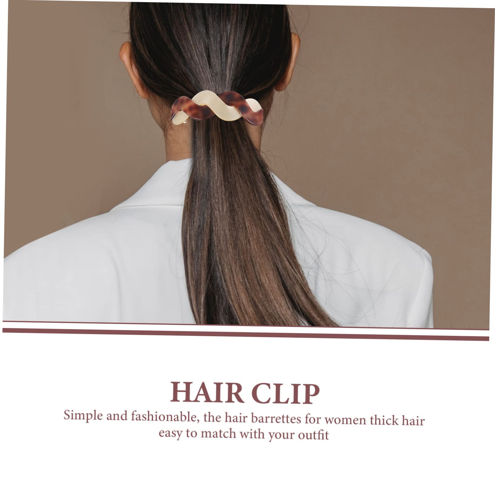 MAGICLULU 5 Sets Haarspangenclips Für Frauen Pferdeschwanzhalter-clips Dekorative Haarspangen Pferdeschwanz Zum Stylen 2 Stück * 5