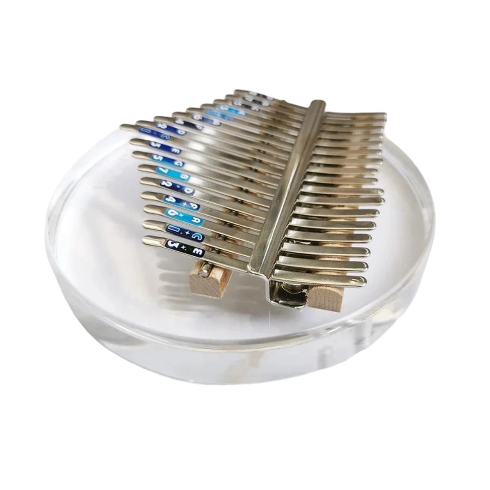 Kalimba Transparente De 17 Teclas Placa Acrílica Instrumento Profesional Portátil Para Adultos