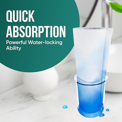 Miniatura 5 de Paquete de 100 toallas de mano desechables para baño, suaves y absorbentes, similares a la tela, color blanco