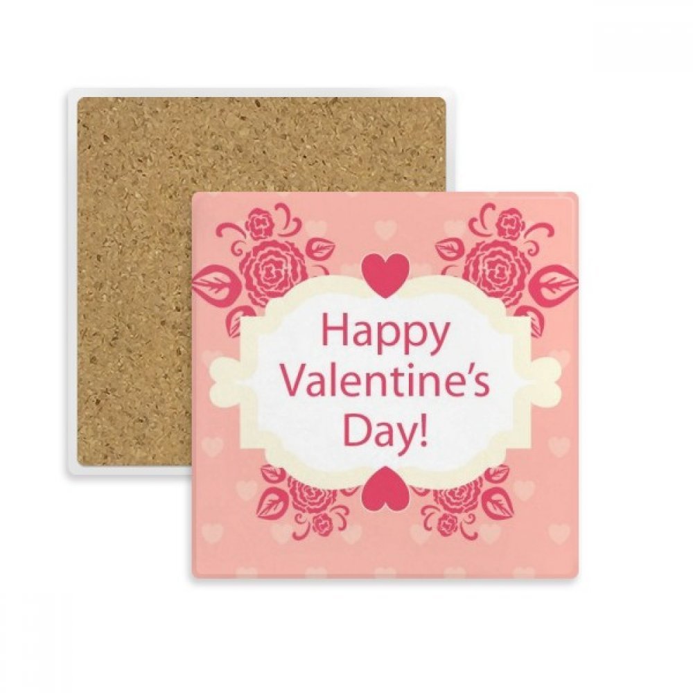 Coaster tasse absorbant rose et blanc pour protection de table