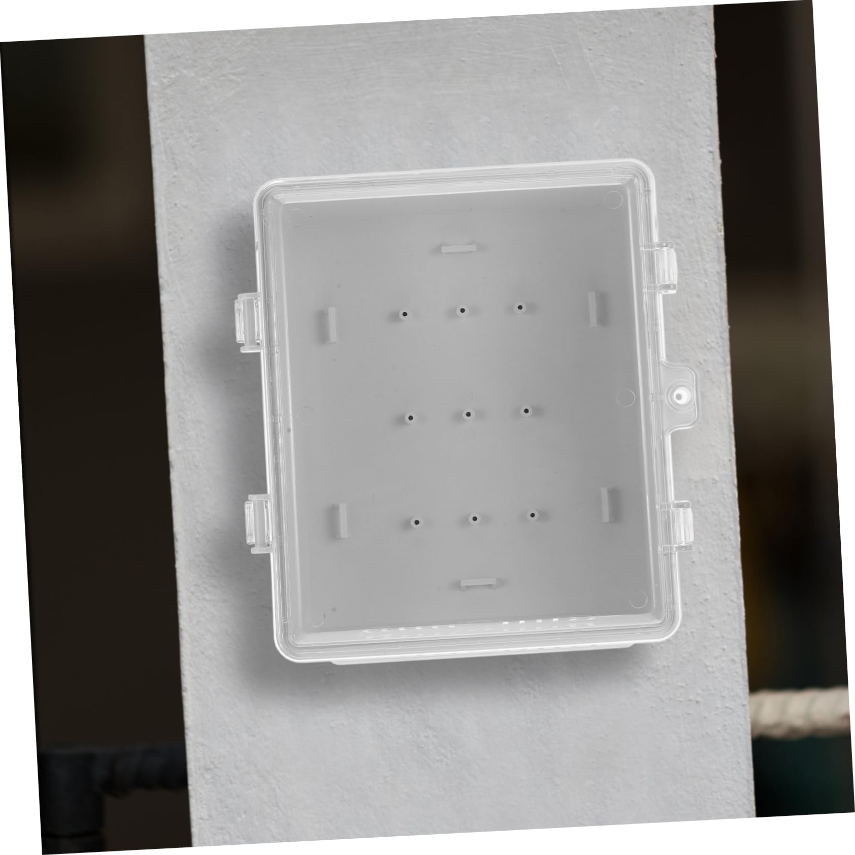 Scatola Installazione Facile e Pannello Trasparente Ip65 di Derivazione Stagna in Abs Bianco Manutenzione Semplice per Collegamenti Elettrici Esterni