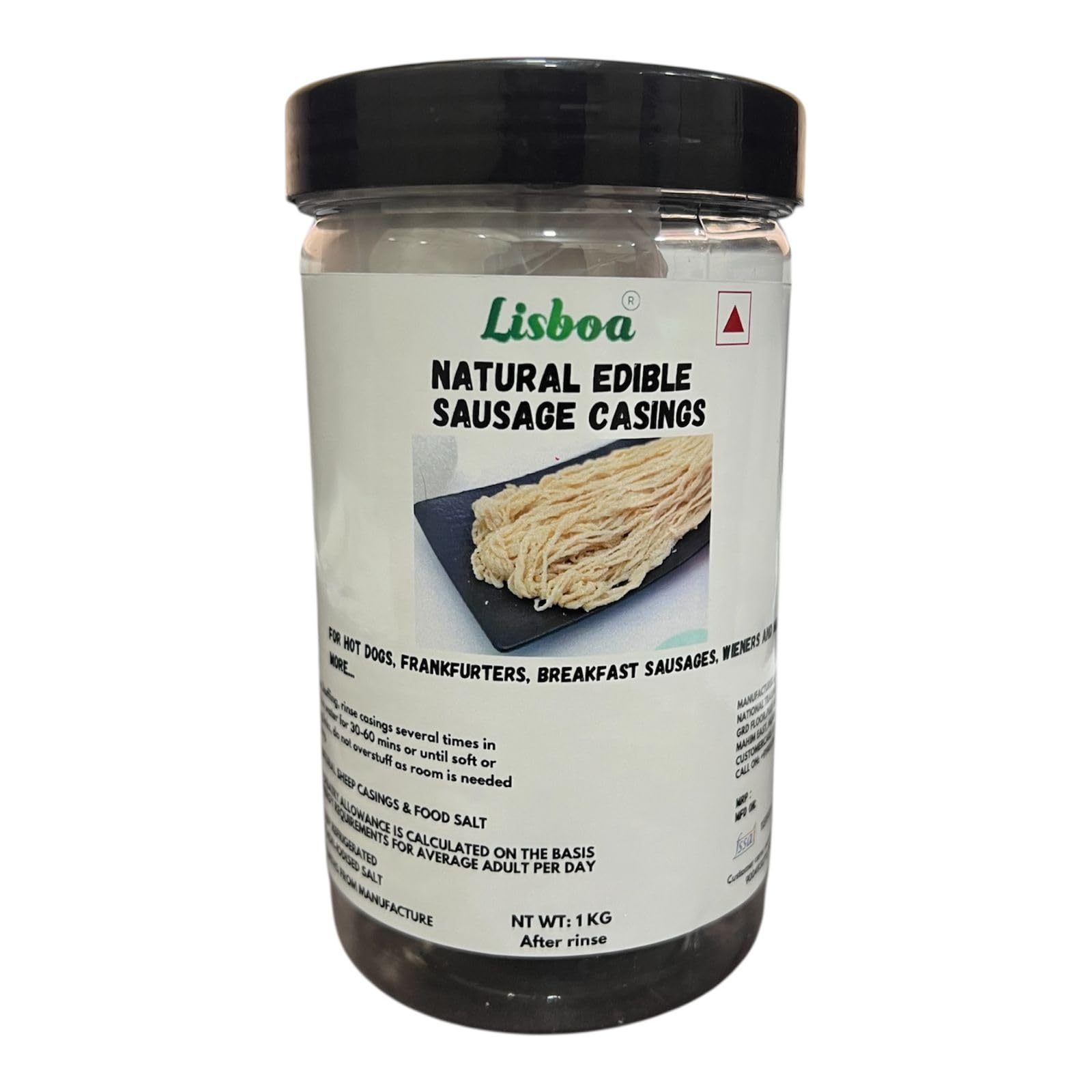 Lisboa- Salted Sheep Sausage Casing, Diameter 22/24mm, 100 meters in length.