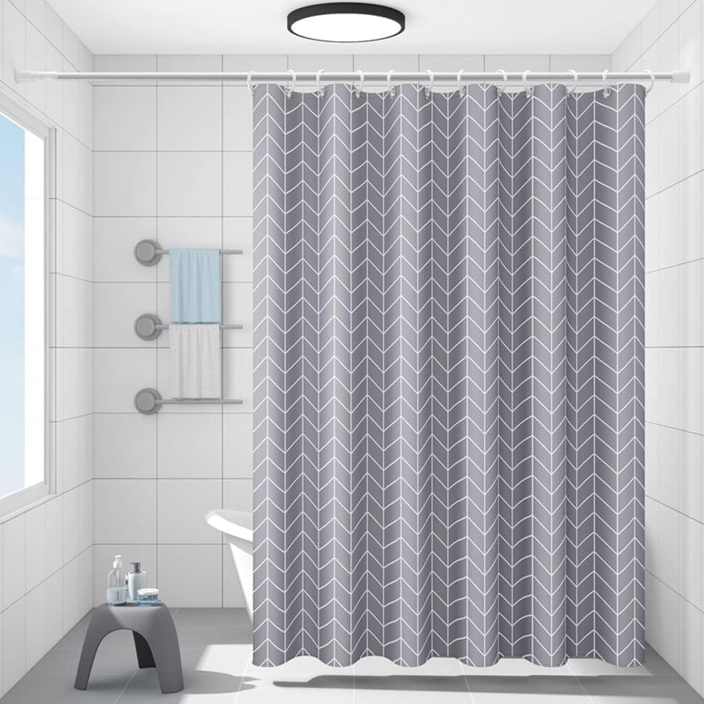 Shower Liner Shower Curtain Bathroom Shower Curtain Thickened Bathroom Curtain Shower Partition Curtain Hanging Curtain Home Shower Curtain Suitable for Bathroom (Color : A, Size : 71in