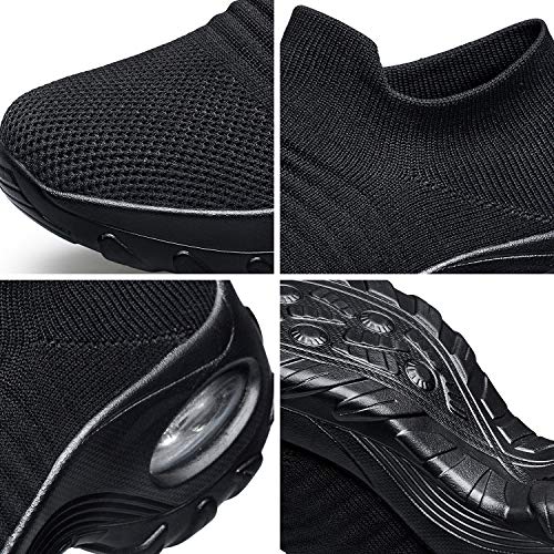Belilent Womens Walking Shoes Slip on Sneaker Socks Platform Nurse Mesh Breathable Lightweight Comfortable Socks Shoes