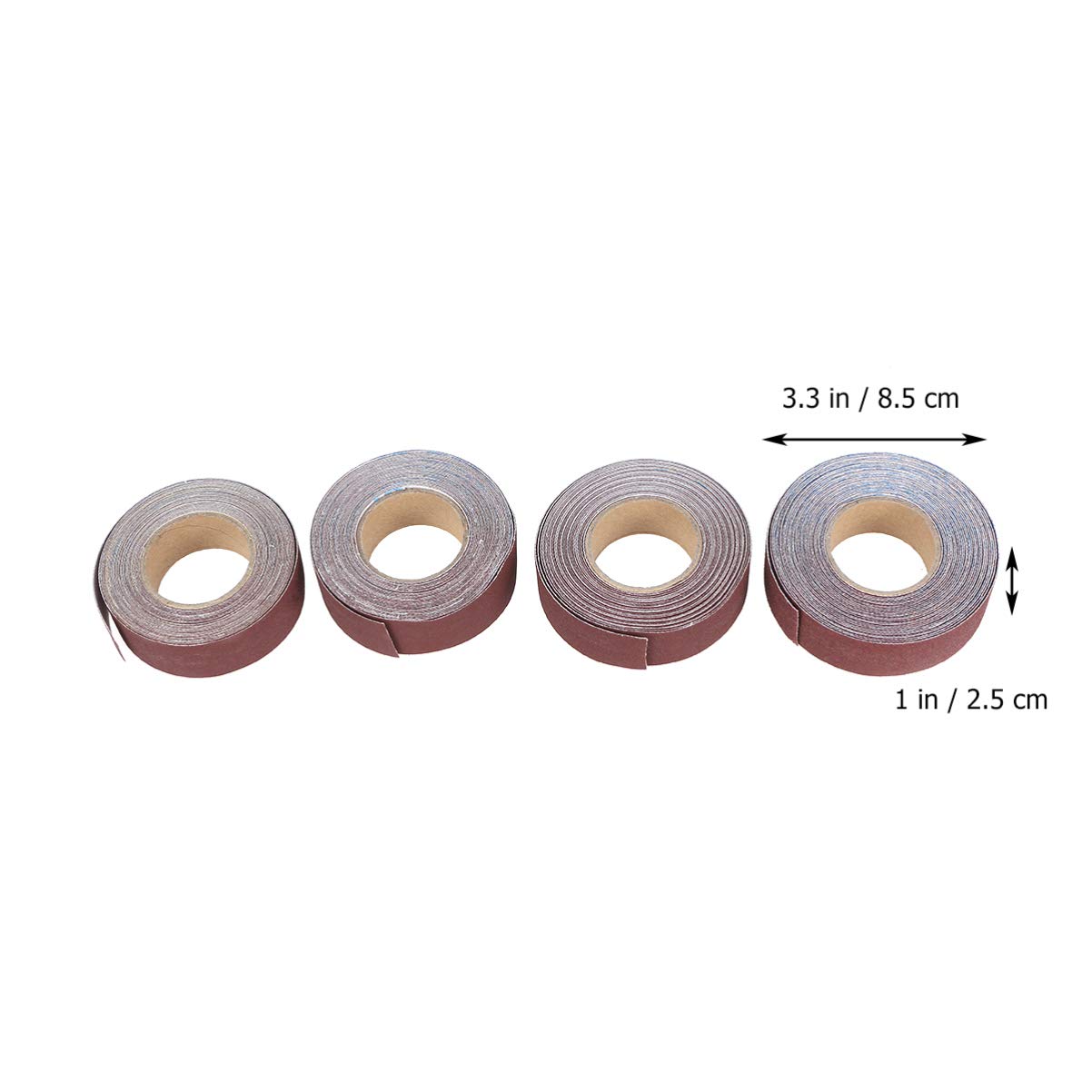 Rouleaux Abrasifs en Boîte pour Ponçage Fin en Bois, Métal et Verre