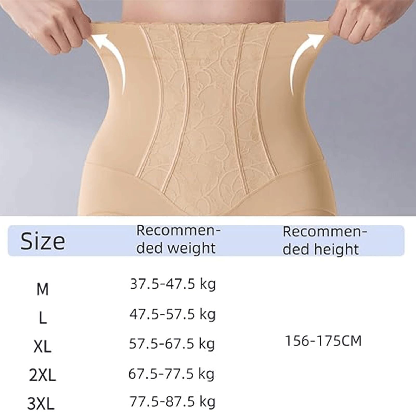 Pantaloncini modellanti senza cuciture a vita alta da donna contenitiva
