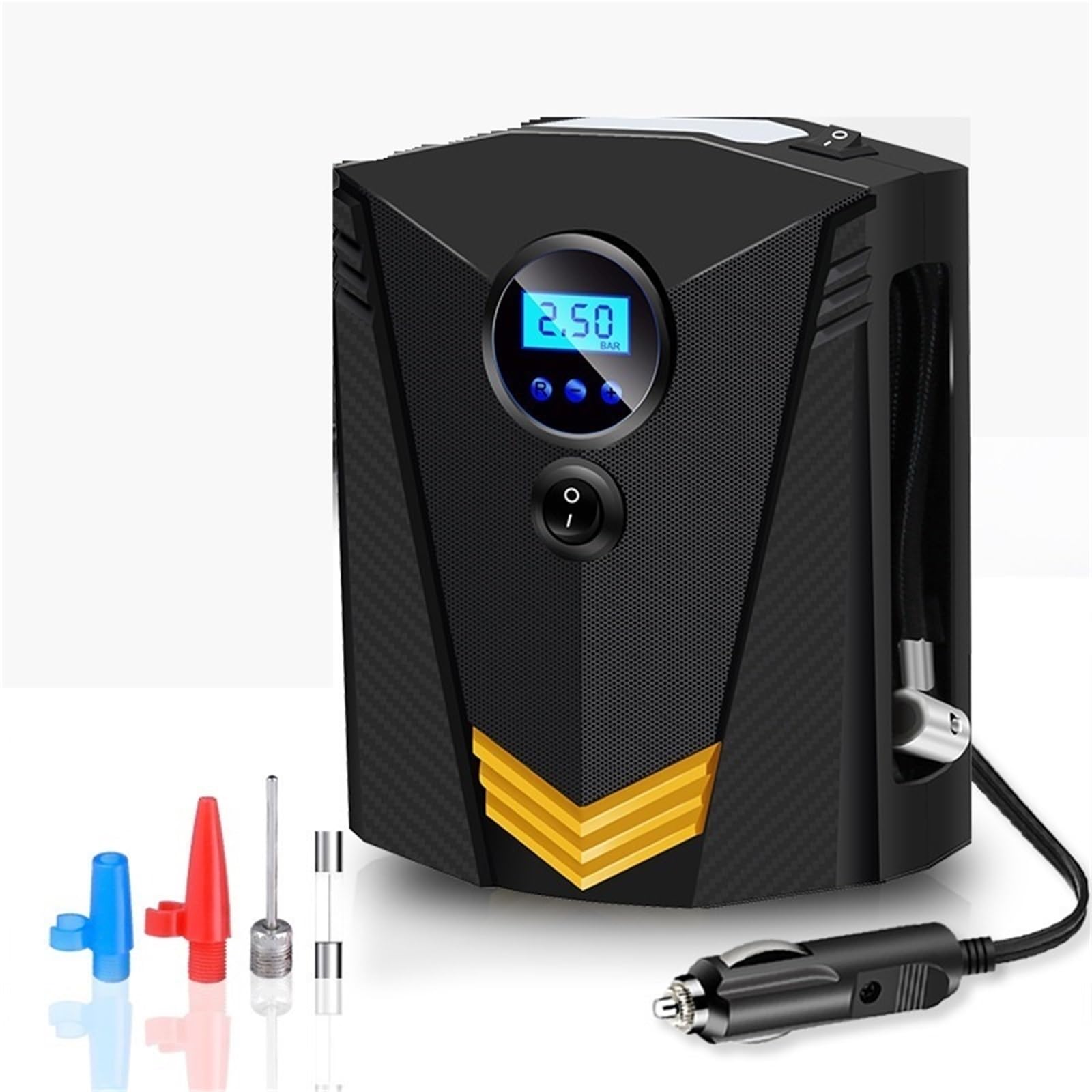 Pompa di gonfiaggio pneumatici portatile compressore d'aria Per automobili | Compressore pompa lampada LED 12V Per auto
