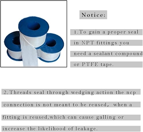 Miniatura 3 de CNRAQR Adaptador de tubo recto 6AN macho acampanado a 38NPT de aluminio negro 2 piezas