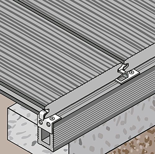 Moco pinu forma bordo Fermacarte Fermacarte 25 pezzi in acciaio inox con 25 x viti 4 x 35 mm V2 A di Gartenwelt Riegelsberger