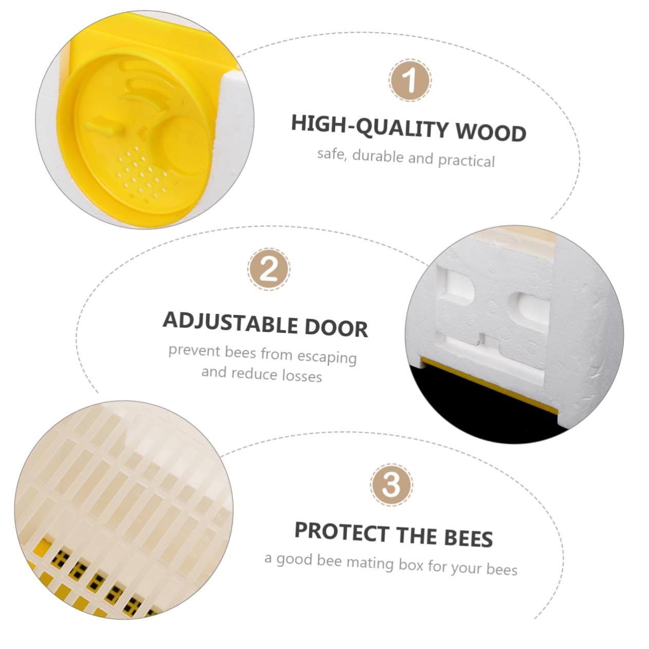 POPETPOP Scatola Per Accoppiamento Delle Doppio Strumento Apicoltura Box Per Versatile e Facile Da Usare Accessorio Pratico Per Apicoltori