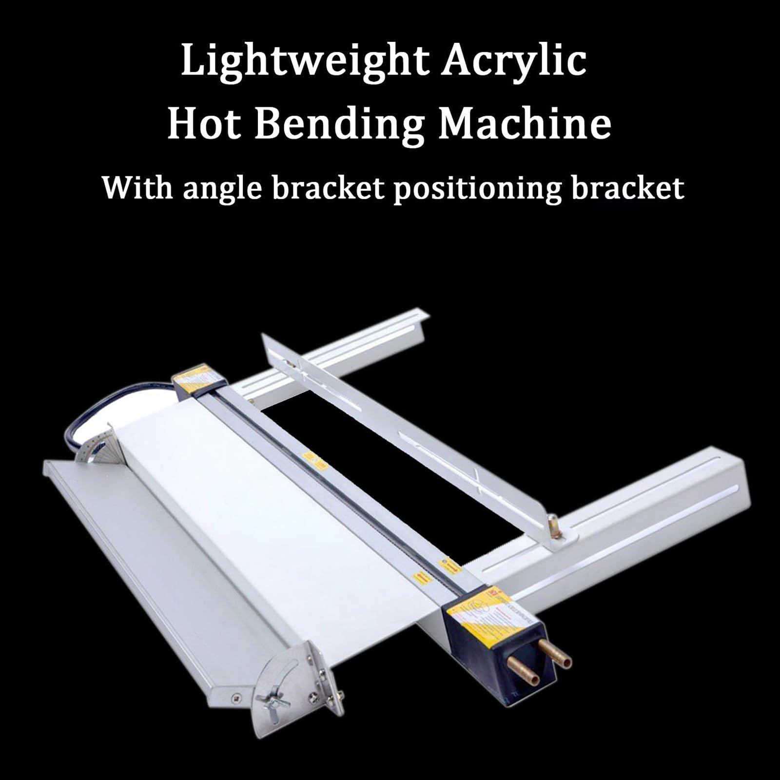 Máquina dobladora de calor, dobladora de acrílico de 30 cm/60 cm/125 cm, dobladora de plástico PVC con soporte y ajustador de ángulo, herramienta de calentamiento manual para hacer carteles de 125 m