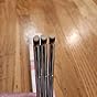 Aridito 3PCS Nail Art Gradient Brushes - Silver Metal Handle, Soft Firm Bristles for Chrome/Mica Powder, Aura Nails & Eyelid Blending, No Shedding, Easy to Clean DIY Tool