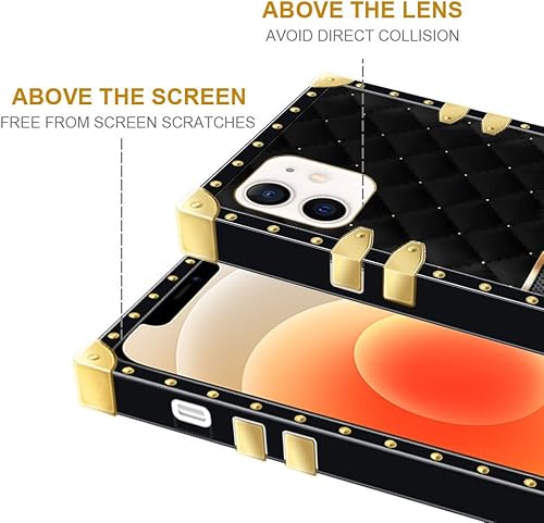 Miniatura 3 de DAIZAG Funda compatible con iPhone 11 Pro Max, funda cuadrada de geometría de diamante B, elegante y elegante para mujeres y niñas, decoración de