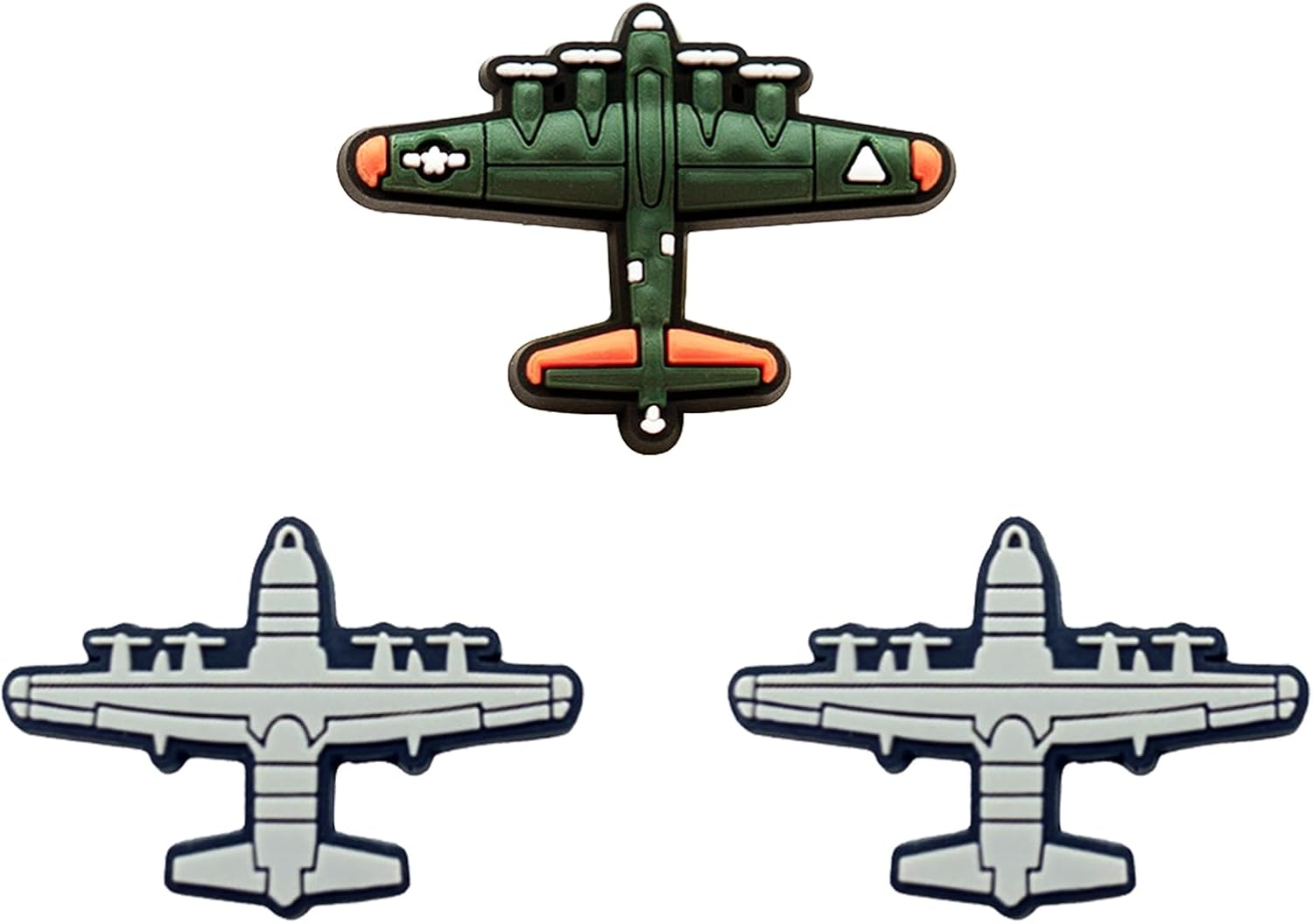 Airplane Shoe Charms ; Bomber Charms for Clog Shoes Decoration F35 Fighter Shoes Charm for Kids Adults Airplane Lover, PVC Shoe Charm Accessories Decoration Gifts 6 Pcs