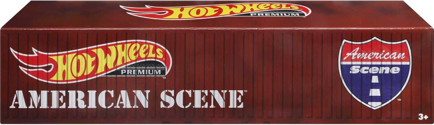 Hot Wheels Premium Car Culture American Scene 5-Pack container open with cars inside