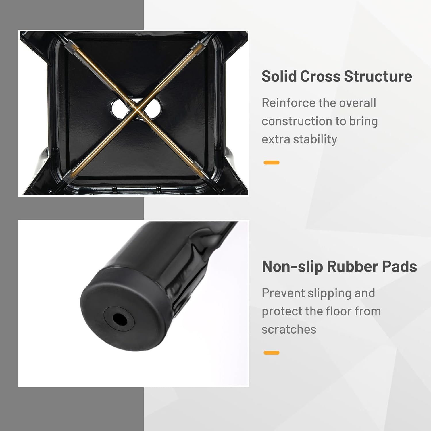 Giantex Metal Bar Stools Set of 4, 30" Bar Height Modern Industrial Barstools w/Removable Bucket Back & Footrest, High Back Bar Dining Chairs with Rubber Foot Pads for Kitchen Home Bar, Black