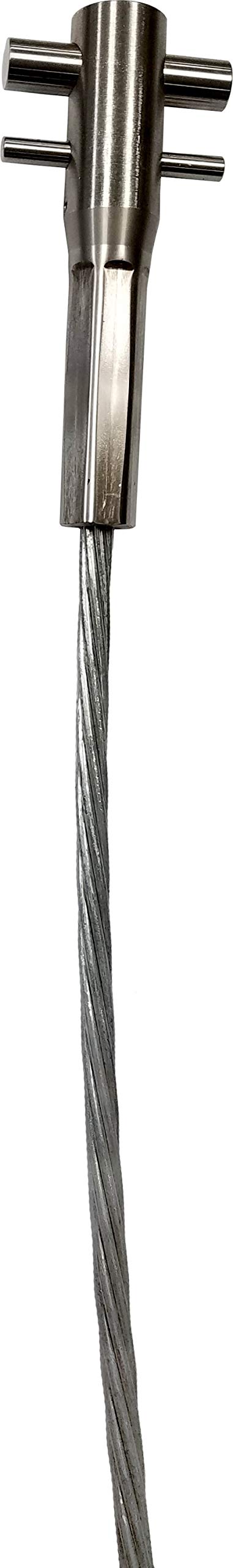 3M DBI-SALA Lad-Saf Swaged Cable 6104030, 3/8 Inch, 1x7, Galvanized Steel, 30 FT