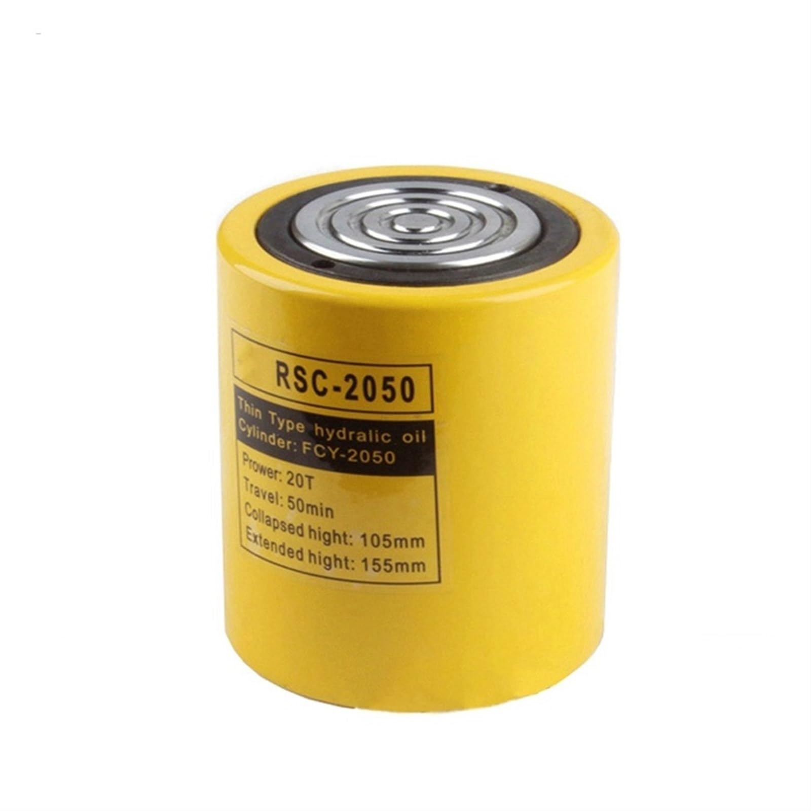 LZIKKGKI Low Height Hydraulic Cylinder RSC-2050 Hydraulic Jack with tonnage of 20T, work travel of 50mm