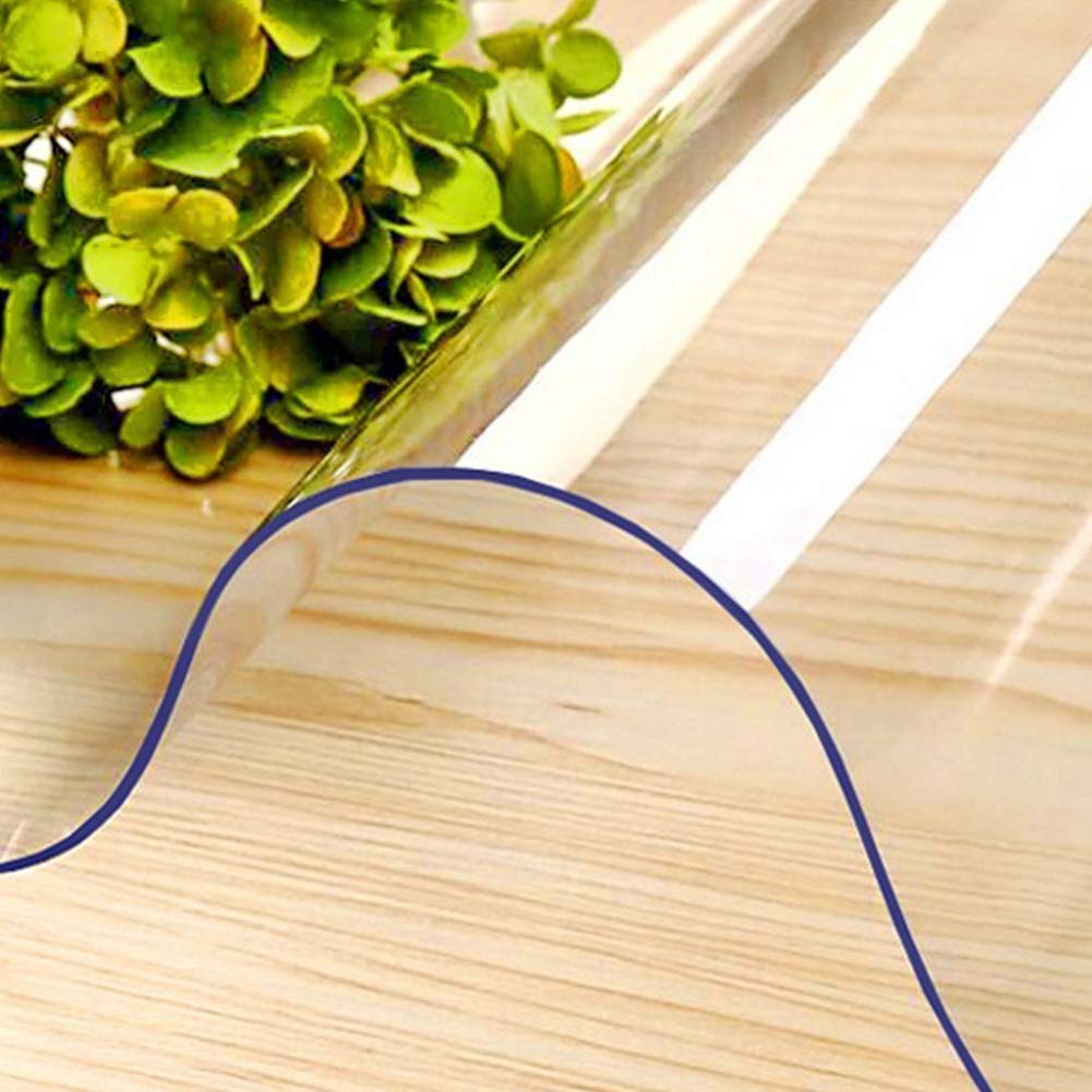 Tapis de Chaise Sol en Bois, Protecteur Transparent, Tapis Bureau d'ordinateur à Haute résistance aux Chocs 75x120CM Protecteur Anti-Rayures PVC Robuste
