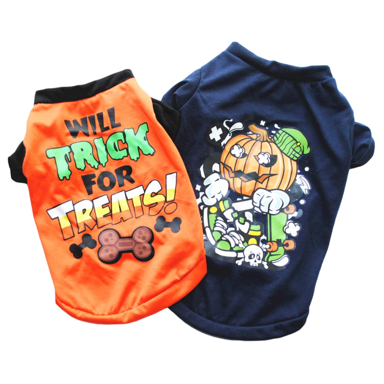 Didiseaon 6pezzi Costume Per Cani Di Halloween Da Maglietta Per Animali Domestici Design Divertente e Vestiti Per Cuccioli Comodi e Caldi Adatto Per Festività e Occasioni Speciali
