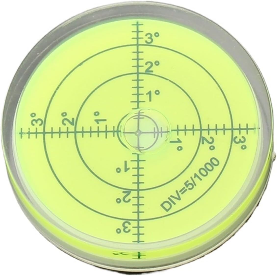 1pc Acrylic Round Large Universal Spirit Level Plastic Disc Level Bubble Bead(60x12 Green)