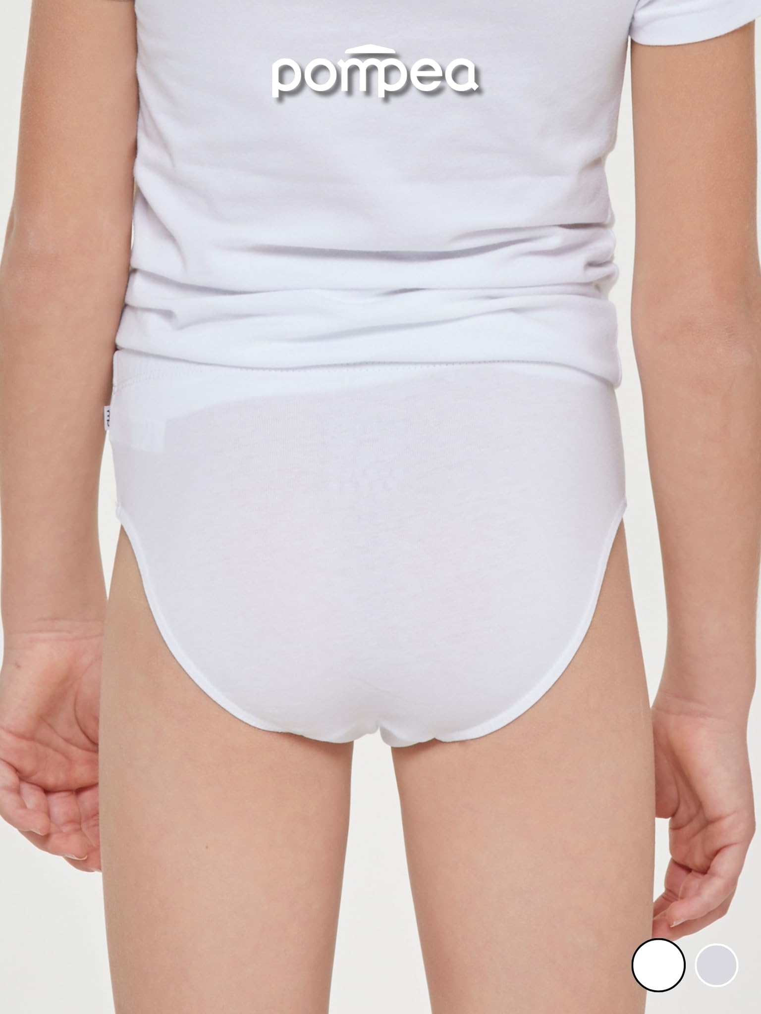 POMPEA 6 Pezzi Slip Bambino in Cotone, Mutande per Bambini in Tessuto Jersey