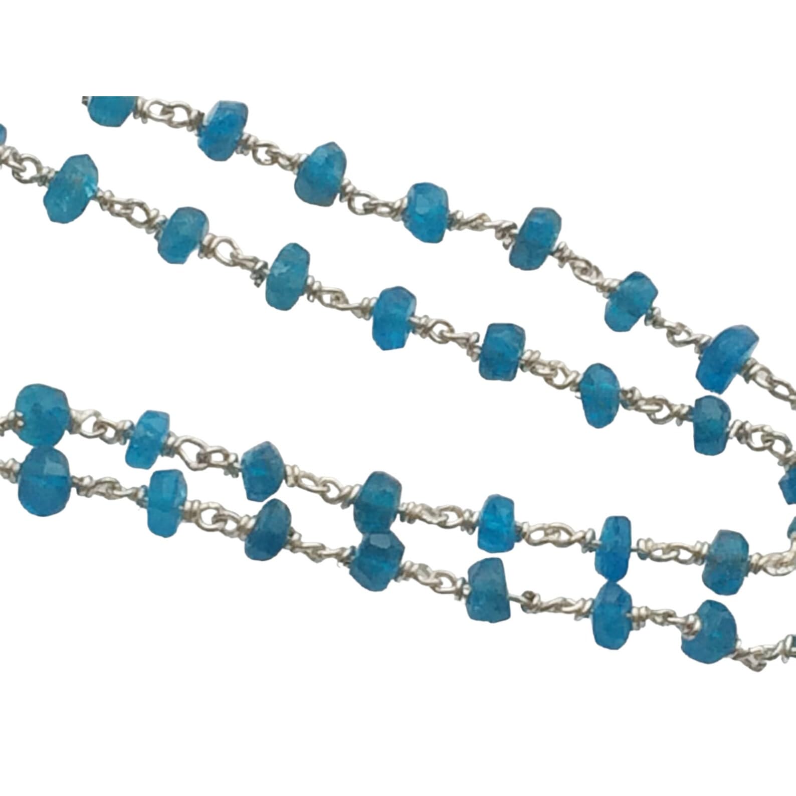 Amazon | [Gems For Jewels] レディース 3-3.5 mm ネオンアパタイト