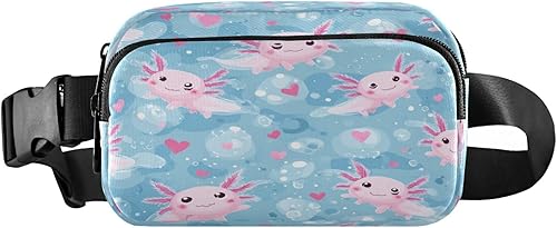 Miniatura 8 de Riñonera con patrón de lunares rojos y blancos para mujeres y hombres, cangurera pequeña, bolsa cruzada para exteriores, senderismo, correr, viajes,