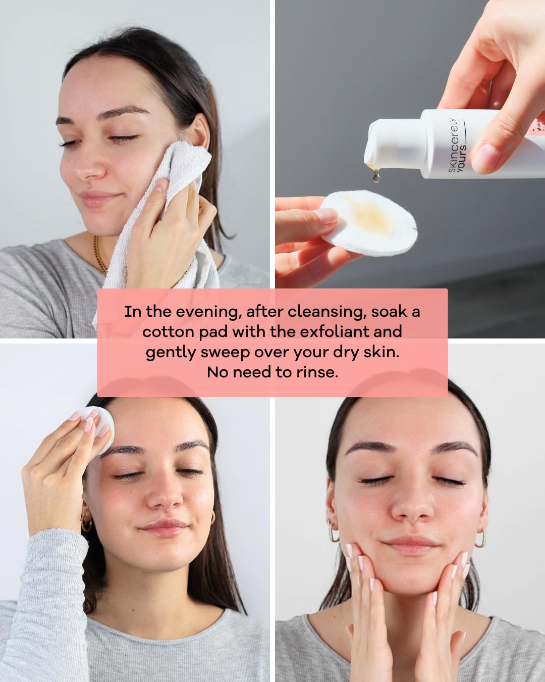 Skincerely Yours Fruchtsäure Peeling 100 ml I Mit 14% Fruchtsäuren und Grüntee Extrakt I Zellerneuernd I Gegen Pickel und Pigmentflecken I Anti-Aging Effekt I Vegan