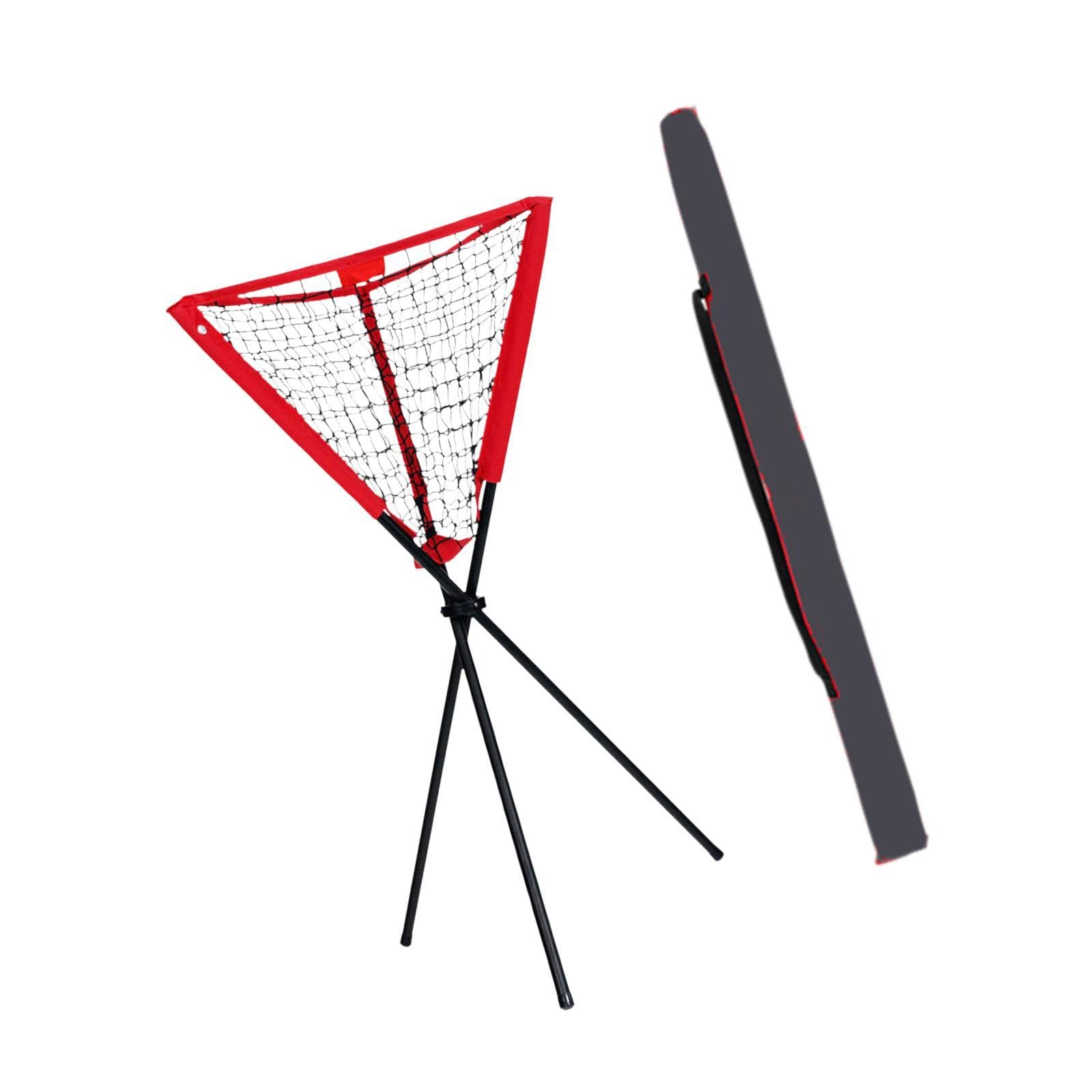 kowaku Ball Collector, Tripod Stand Metal Frame Holder Rack Training Equipment Batting Practice with Carry Bag for Athletes Beginner
