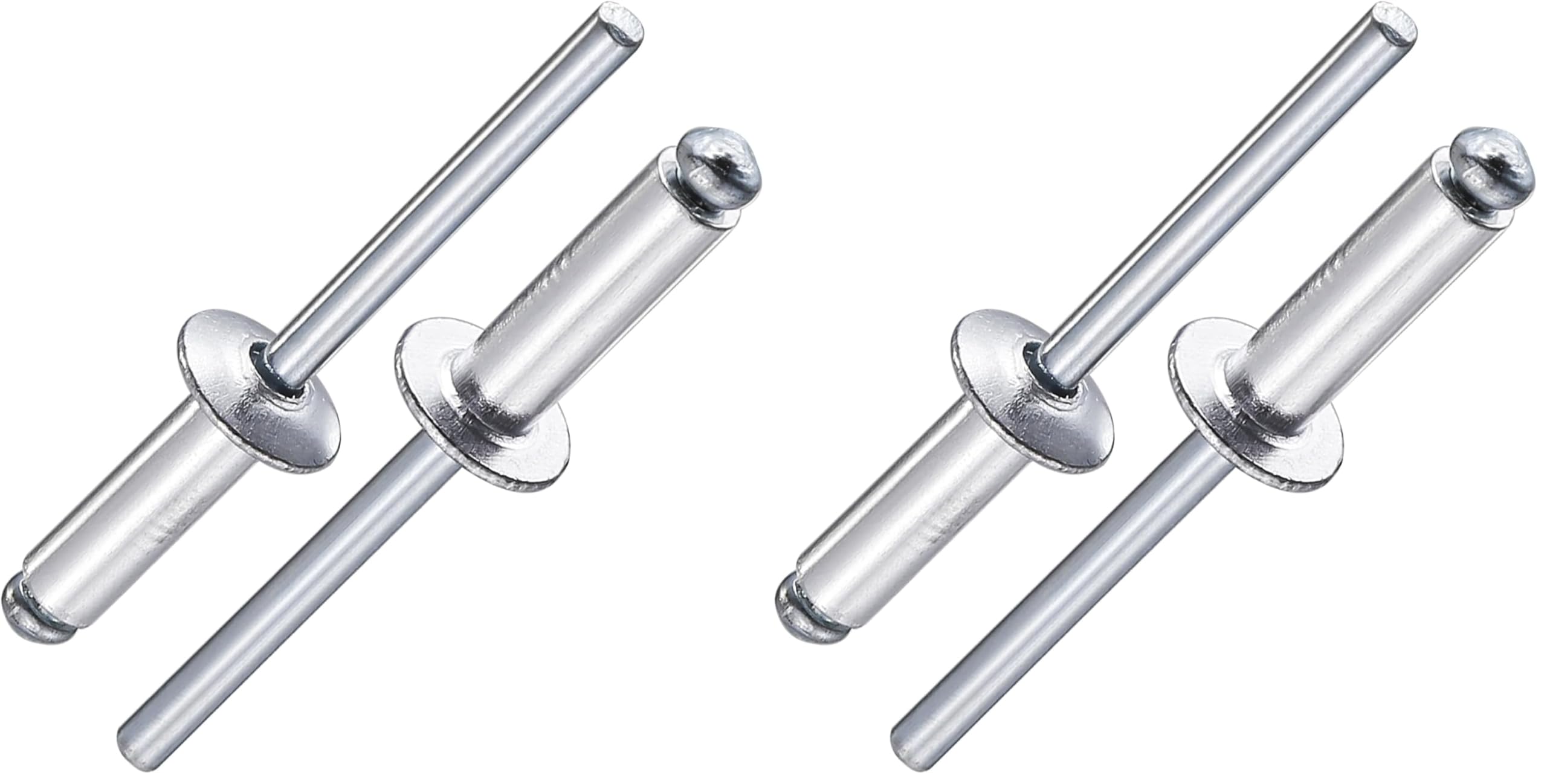 Wensilon (200Pcs) 3/16"x5/8" Aluminum blind pro Rivets,Aluminum Grip and Steel Mandrel (Pack of 2)