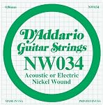 D'Addario NW070 XL Nickel Wound Guitare électrique simple chaîne - .070 Étendue