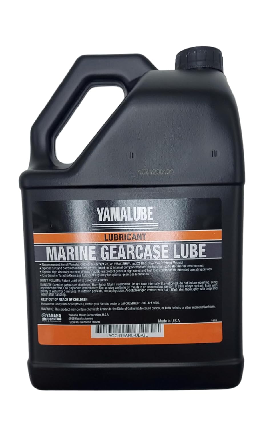 Yamaha Yamalube Marine Lower Unit Gearcase Lube- 1 Gallon, #Acc-GEARL-UB-GL