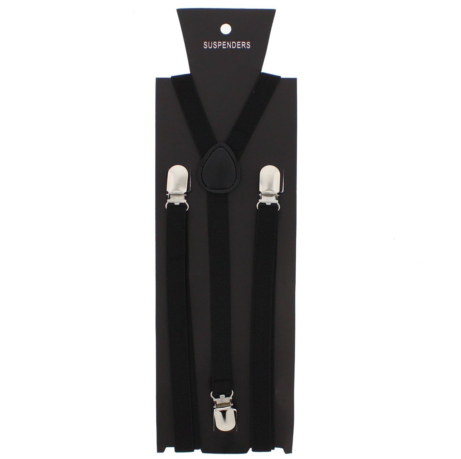 Zac's Alter Ego Men/Ladies Adjustable 15mm Width Skinny Plain Braces/Suspenders