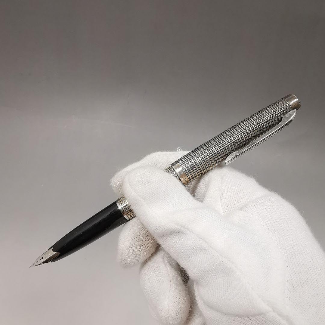 945 プラチナ万年筆 細字 18K-WG STERLINGSILVER