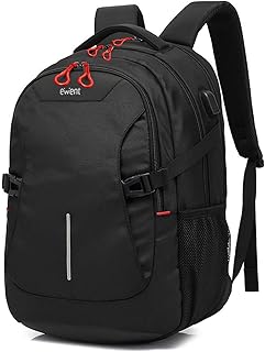 Ewent EW 2526, Zaino per PC da 39,6, Con Tasche Esterne e Manici Ergonomici, Zaino con USB, Colore Nero, 26L