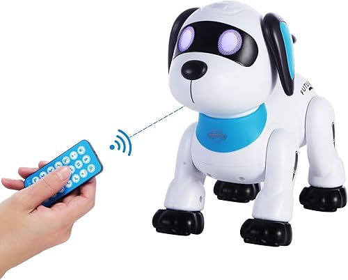 Miniatura 7 de Robot de control remoto para perros robots programables interactivos e inteligentes para niños de 5 años en adelante juguete de acrobacias RC con