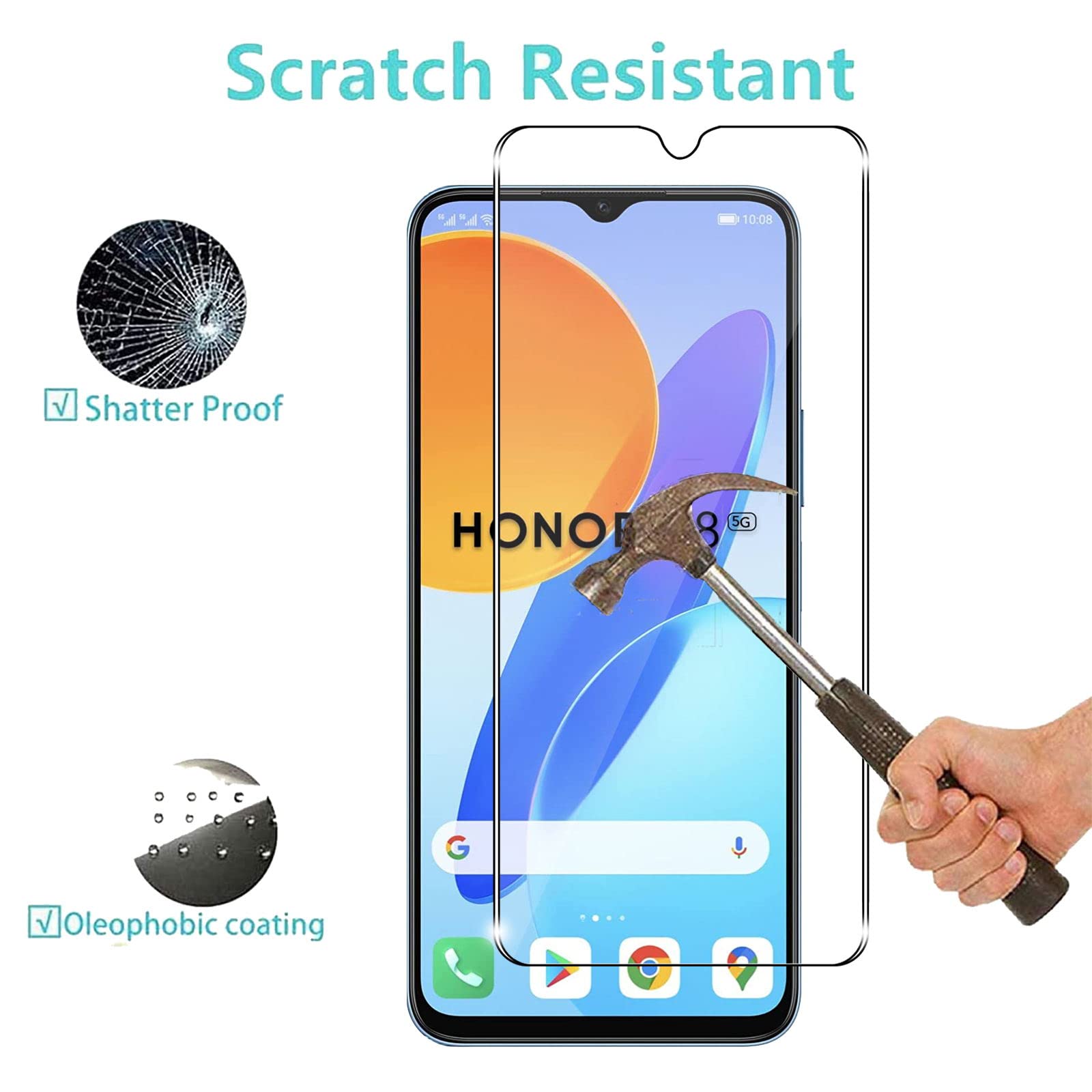 VETRO TEMPERATO PROTEZIONE Schermo per Honor 400 Smart