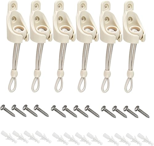 Kit elástico de 3 piezas, reemplazo general de puerta enrollable para exteriores/puerta de persiana enrollable interior (beige)