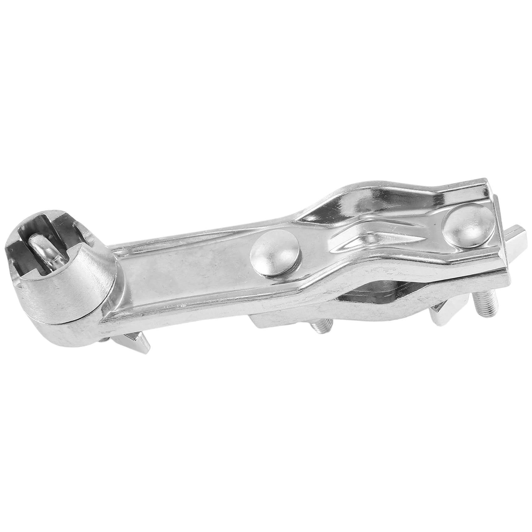 1 Stück Cowbell Halter Cowbell Extension Clip Silber Metall Cowbell Retainer Lock gebogene Trommel Verbindungsstangen