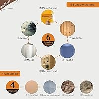 Vista 7 de Two Roads - Palabras de vinilo motivacionales con citas inspiradoras (30 x 34 pulgadas, negro)