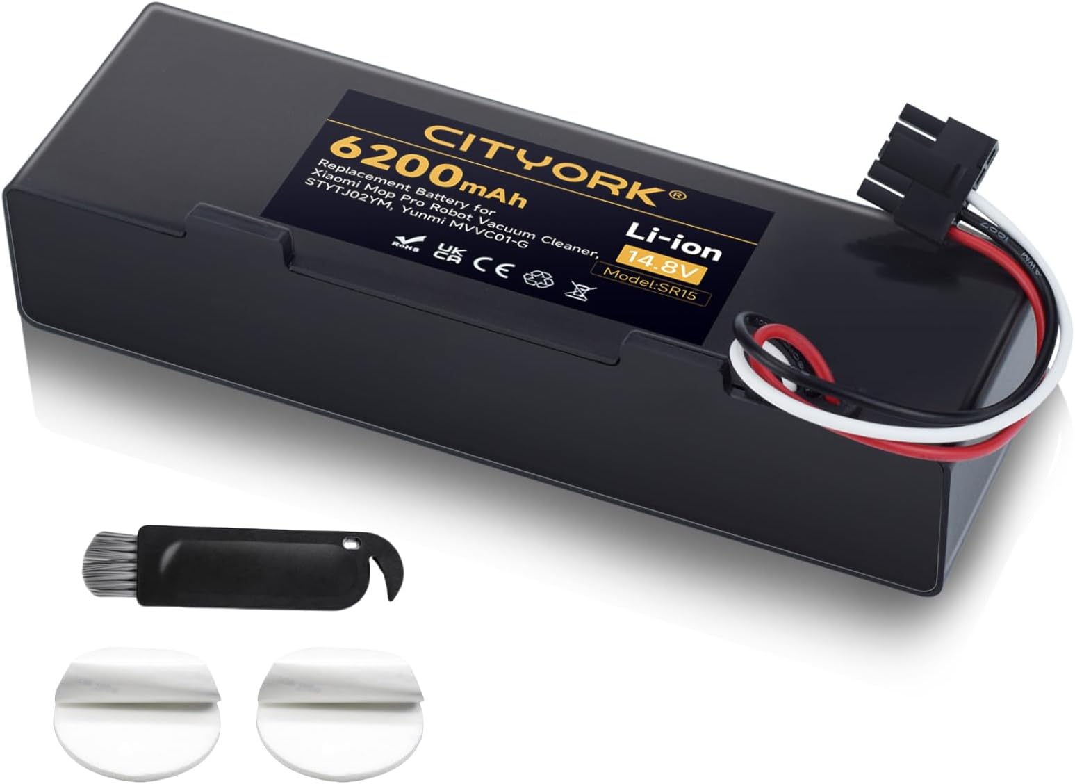 Batteria 6200mAh 14.4V Per Xiaomi Mop 2S/Pro/P - Compatibile Con STYTJ02YM/XMSTJQR2S | Ricambio Litio - Foto 8