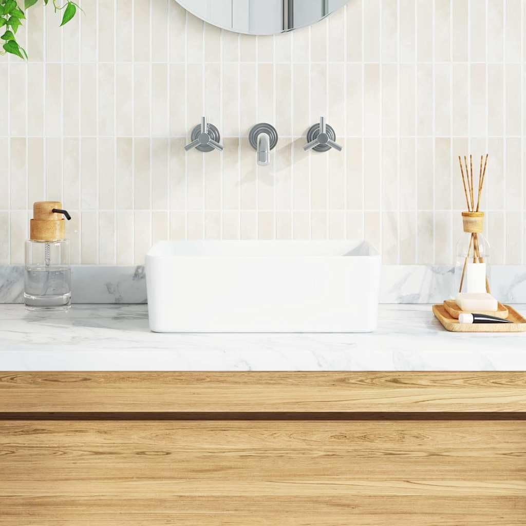 Lavandino 40x30x13 cm in Ceramica Bianco, Articoli di ferramenta,Prodotti Idraulici,Articoli Idraulici,Lavandini,Lavandini Bagno, 8.14kg-143919